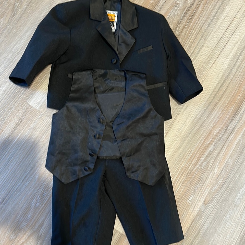 Toddler size 1 black tux
